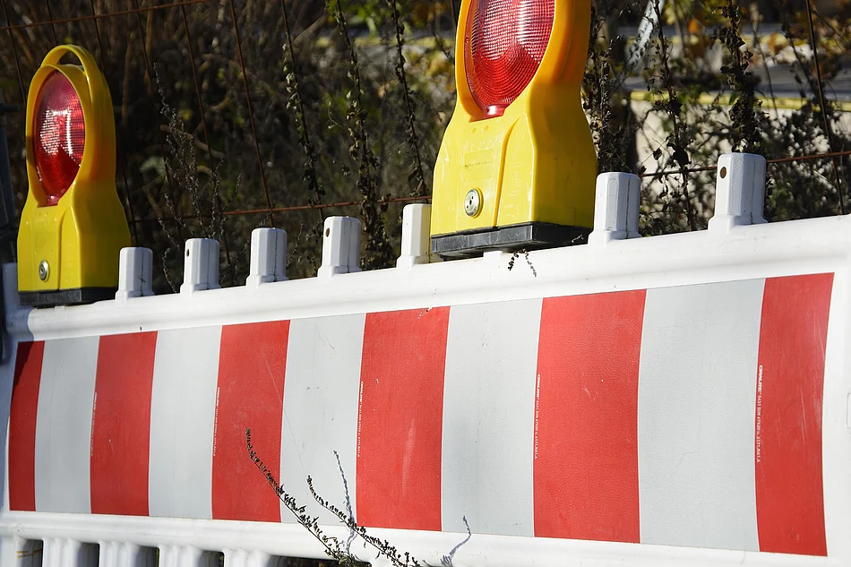 Verkehrsabsperrung